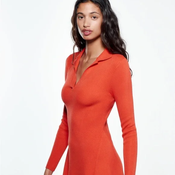 Zara SKATER KNIT DRESS - Picture 3 of 9